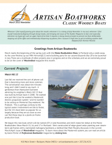 Newsletter March 2013